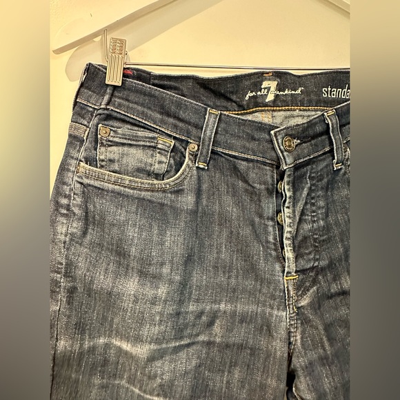 Men’s Seven for All Mankind blue jeans size 32–soft denim, very comfy! - Picture 4 of 13